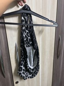SAVANA Leopard Print Halter Neck Top
