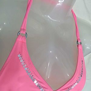 Sparkling🪔 Pink Bikini Top