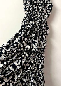 Floral Print frill Tiered Cami Cute Dress New