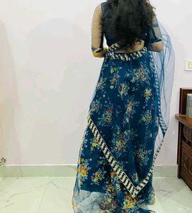 Stunning Floral Print Lehenga Choli Set