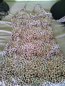 Animal Print Night Wear Set