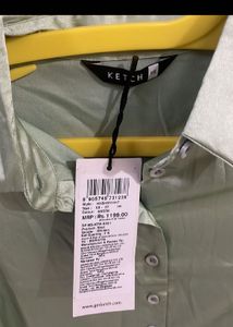 Light Green Button-Up Shirt