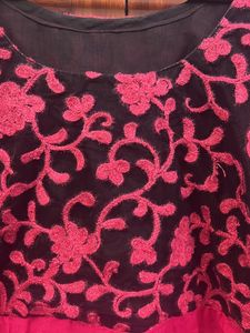 Rose Thread Work Yoke Kurta