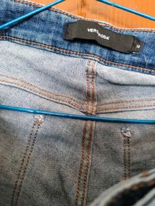 Washed Blue Distressed Jeans