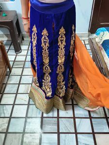 lehenga style saree with blouse