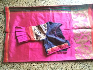 Saree With Designer Blouse