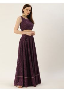 Embroidered Stitched Lehenga Choli