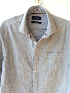 Men's Gray Long-Sleeve Shirt.make Easy.