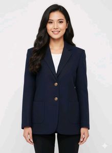 Navy Blue women winter coat new condition Fix Pric