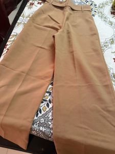 Stylish Camel Wide-Leg Pants