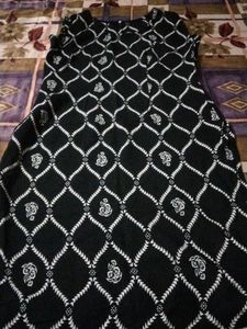 Black Printed Kurta