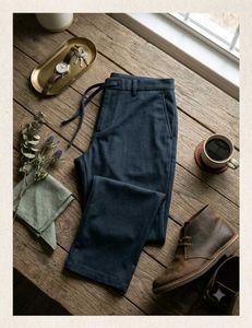 Men's Dark Blue Chinos