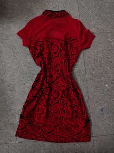 🪭Red Fem Fatale Cheongsam Dress