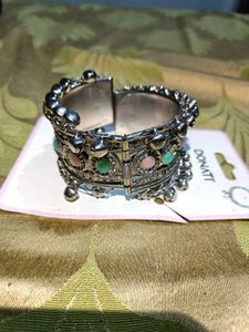 Boho Beaded Cuff Bangle Bracelet