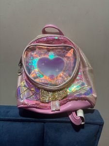 Sparkly Pink Heart Backpack