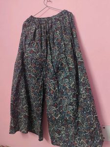 Flowy Palazzo Pants with Paisley Print