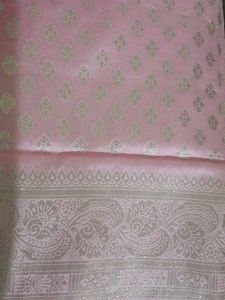 Pink Jacquard Dress Material