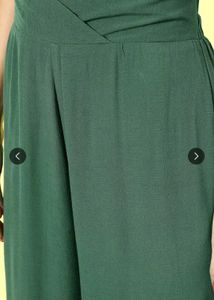 Elegant Green Crop Top &amp; Palazzo Set