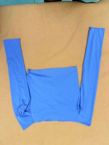 Blue Long Sleeve Top