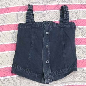 Denim Corset Top
