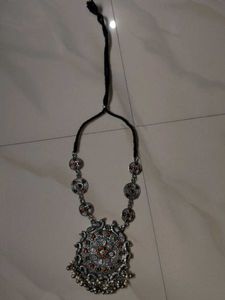 Ethnic Silver Tone Necklace