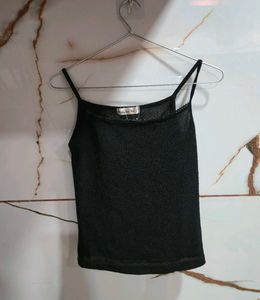 Sparkly Black Camisole Top
