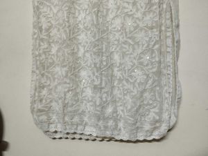 Floral Print shrug with embroidered Kurti