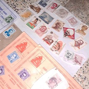 24 Vintage Indian PERSONALITIES  Stamps Collection