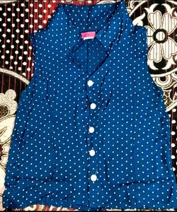 Formal Blue Shirt For Women
