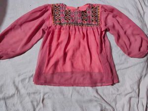 Pink casual Top