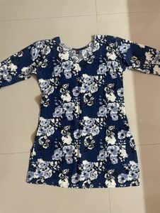 Chic Floral Print Peplum Top