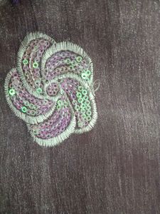 Elegant Floral Embroidered Saree
