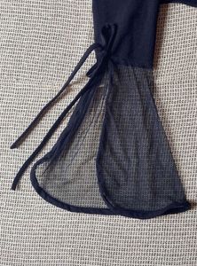 Chic Mesh Sleeve Top