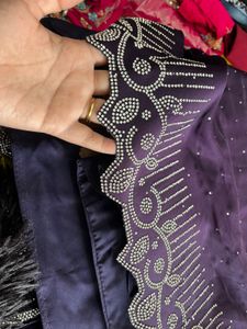 Elegant Purple Embroidered Ethnic lehnga choli set
