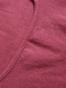 Maroon Ribbed Square Neck Top