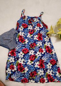 Very Cute Floral Print Midi With Penty