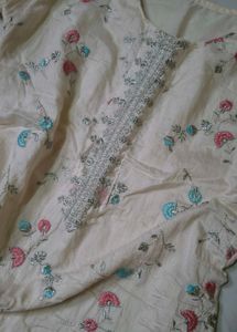 Embroidered Silk Kurta