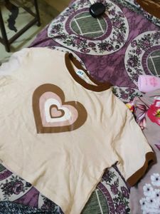 Cute Layered Heart Graphic Tee
