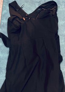 ZARA Elegant Black Wrap Mini Dress