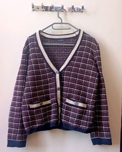 💥PRICE DROP 💥Old Money Style Checkered Cardigan