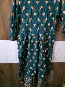 Embroidered Teal Kurta