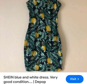Very Beautiful Shein Pineapple Print Dress