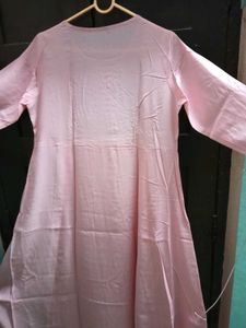 BrandNew Embroidery Pink Anarkali Kurti
