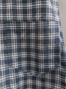 H&amp;M Plaid Zipper Front Pinafore Dress