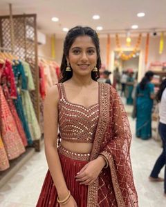 Stunning Red Embellished Choli