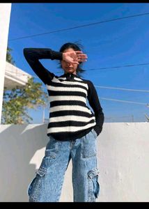 Striped Knit Sweater
