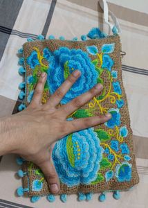 Big Size Embroidery Clutch