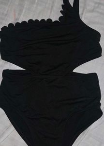 Stylish Black One-Piece Swimsuit