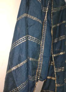 Elegant Teal blue heavy fancy kurta set 3xl