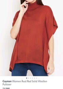 Cayman brand acrylic poncho for winter wear